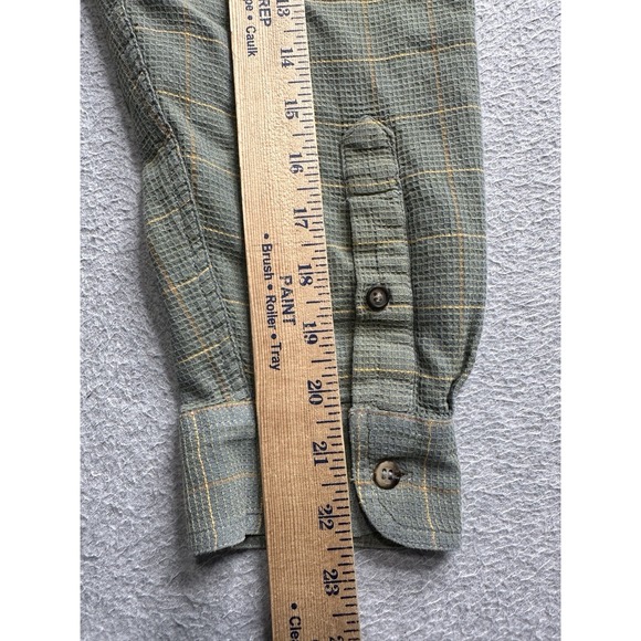 VINTAGE The Territory Head Shirt Adult 2XL XXL Green Plaid Preppy Casual Mens - Picture 11 of 12